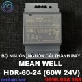 Bộ nguồn 24V, Nguồn cài thanh ray 24VDC, Mean Well HDR-15-24 HDR-30-24 HDR-60-24, 24V 0.5A, 24V 1.5A, 24V 2.5A. 