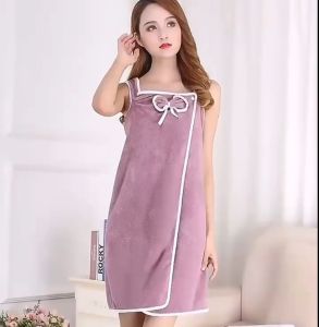 SKY E-COMMERCE CO.Ltd COD Soft and comfortable microfiber coral fleece wearable bath towel Thickened fabric 90 * 150 cm