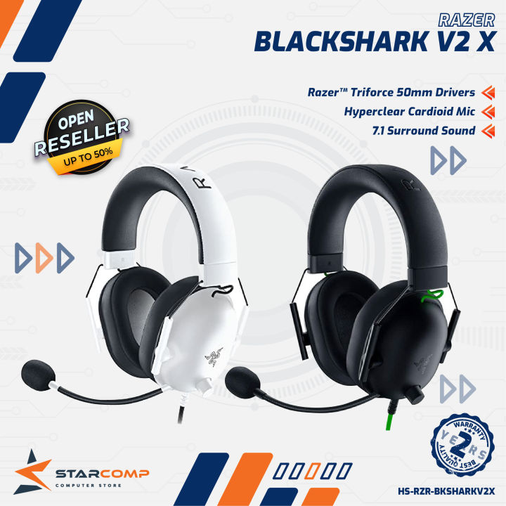 Razer BlackShark V2 X Surround Sound Gaming Headset Black