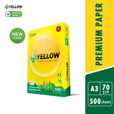 IK Yellow 500s 70gsm A3 paper 1 Ream (500 sheets/ream)