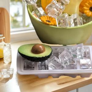 YAFEN 2Pcs Girl Toy New Miniature Dollhouse Food Ice Scoop With Ice Cube Storage Box Model Toys For Doll Accessories