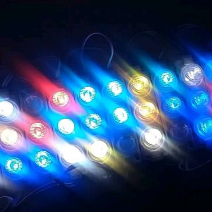 LAMPU MODUL 3 MATA RGB 3 watt 12 volt/24volt