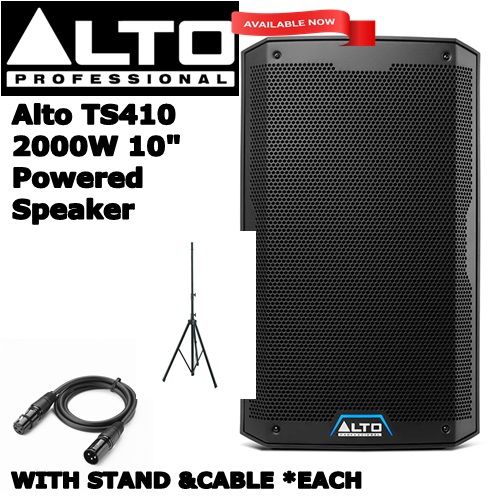 ALTO TS410 2000-Watt 10-Inch 2-Way Powered Loudspeaker With Bluetooth ...