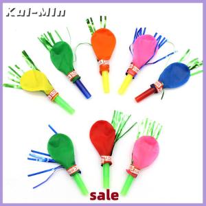 Kui-Min Hot 50 cái còi thổi đầy màu sắc rồng thổi với bóng bay cho trẻ em đồ dùng đồ chơi trang trí tiệc sinh nhật cho trẻ em