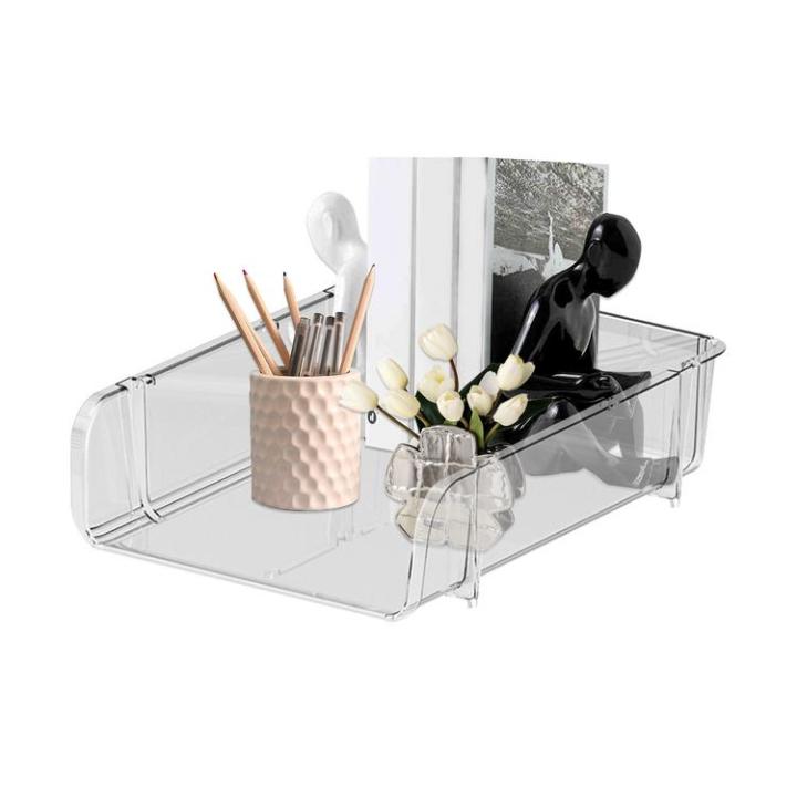 มลตฟงกชน Desktop Organizer เครองเขยนสำหรบโตะ ทจดเกบปากกาสำนกงานแบบวางซอนกนไดสำหรบโตะทำงาน ถงขยะ