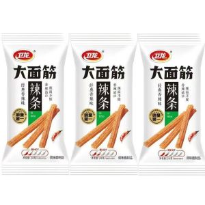 卫龙辣条 大面筋 Wei Long Spicy Strips - Da Mian Jin & La Bang Irresistible Snack for Spicy Lovers