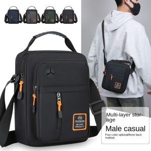 CRNGW Multi-pockets Men Shoulder Bag Oxford Large Capacity Mens Business Bag Fashion Waterproof Nylon Crossbody Bag Male