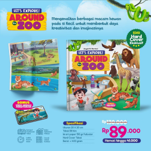 Around The Town Ziyadbooks Official Buku Edukasi Anak 2 3 4 Tahun Boardbook