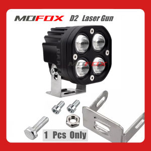 【Stok Lokal】MOFOX D2 Lampu Tembak Sorot Laser Gun Putih & Kuning 2-in-1 Lampu Kabut untuk Sepeda Motor Jeepney Mobil LED 80W 8000LM IP67 Lampu Berkendara Mini Tahan Air COD