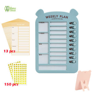 Family To Do List And My Chores Checklist Board With 13 pcs Paper And 150 Pcs Of Reward Stars For KidsHabit Tracker or Daily Planner To Do List Reward Chart for Kids at Home