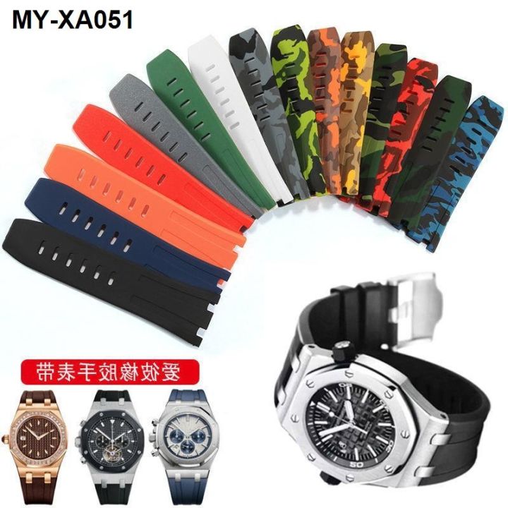 Silicone Strap For Men Audemars Piguet 15703 Oak Offshore Series 28mm ...