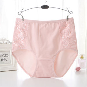 INTIMA High Quality Lace Pure Cotton Women Panties Plus Size Panty pinggang tinggi kawalan Tummy tinggi elastik antibakteria seluar dalam wanita 8 warna 45-80KG