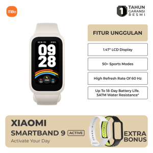 Xiaomi Smart Band 8 Active Smartband 1.47" 50+ Sport Mode Garansi Resmi