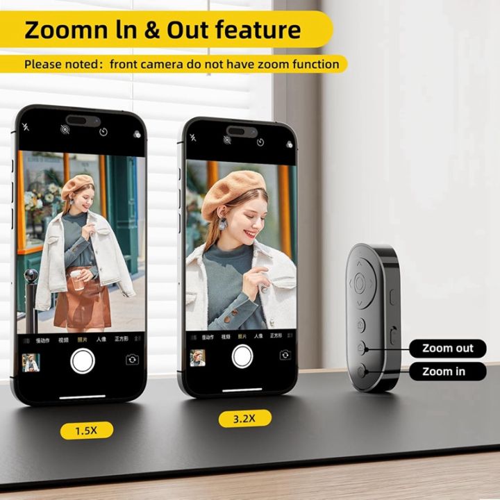 Blutooth Remote Control Scrolling Blutooth Camera Remote Control with ...