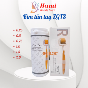 Cây Lăn Kim Tay Vàng ZGTS Đủ Size 0.25 - 0.5 - 0.75 - 1.0 - 1.5 - 2.0 Kim Lăn Tay Cho Spa/Thẩm Mỹ Viện