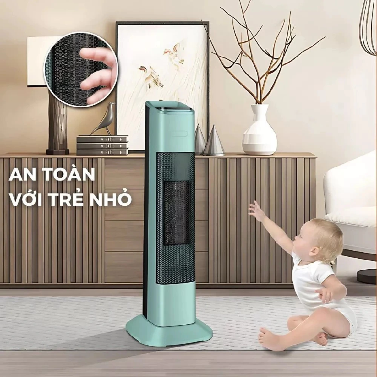 Làm sao để máy sưởi gốm không làm khô da vào mùa đông?