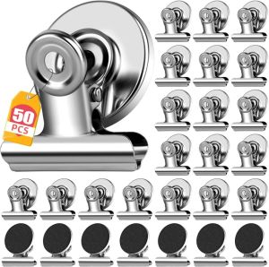 Magnet Clips Heavy Duty Sticky Pads Strong Refrigerator Magnetic Clips for Whiteboard Photo Office Locker Displays Magnets Clip2026
