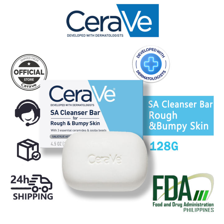 CeraVe SA Cleanser Bar for Rough & Bumpy Skin Lazada PH
