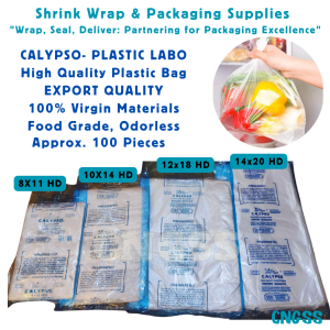 100pcs Calypso Plastic LABO Plastic Bag Food Graded Durable Flexible Odorless Supot/ Bag