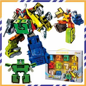 Đồ Chơi Số Biến Hình Từ Các Con Số 0 - 9 Cho Bé Phát Triển Tư Duy - Đồ Chơi Sáng Tạo - Hộp Đủ Bộ 10 Số Biến Hình Robot