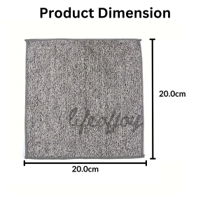 LOJ Extra-Thick Kitchen Cleaning Towel with Bamboo Charcoal for Odor Control 超厚厨房竹炭清洁巾