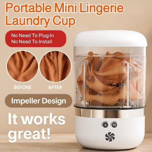 Automatic Mini Washing Machine Dormitory Business Trip  Charging Socks Laundry Machine Underwear Washing Cup