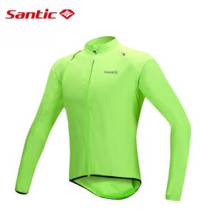 Santic Men Women Cycling Jersey Windproof UV Protection UPF30+ Sports Bike Bicycle Raincoat Skin Coat