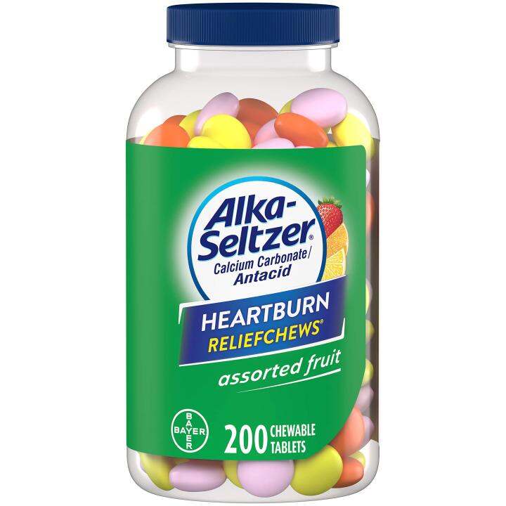 Alka-Seltzer Extra Strength 200 Assorted Fruit Heartburn Reliefchews ...