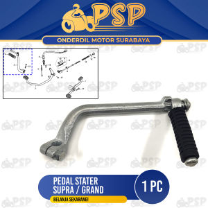 Pedal Stater Supra (Silver) - Pijakan Injakan Slah Selah Selahan Engkol Kick Kik Pedal Starter Honda