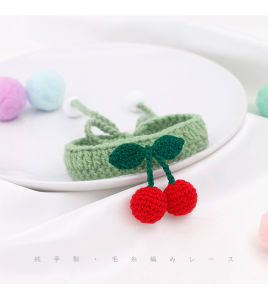 DY Loving Handmade เชอร์รี่ถักปรับเส้นด้ายขนสัตว์แมวถักทุกวันสำหรับหมาแมวน่ารักลูกสุนัข