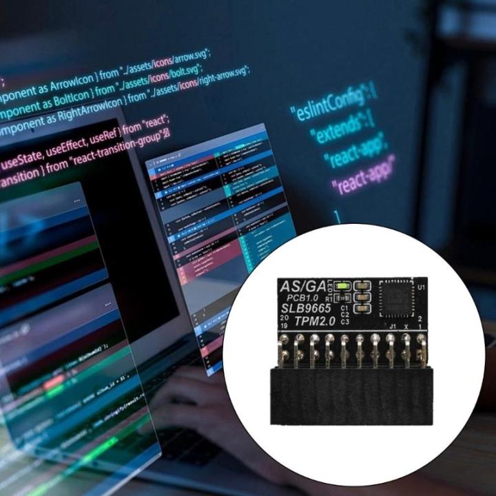 TPM1.2 Security Module 20Pin LPC Computer Connection Adapter Supporting ...