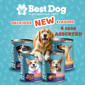 SP BESTDOG Can Wet Dog Food 430g (4 ASSORTED Cans)