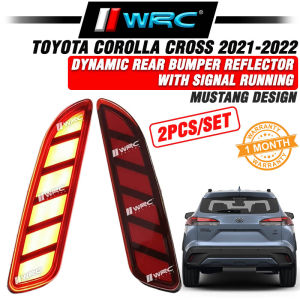 Toyota Corolla Cross 2021 - 2022 Mustang Design Dynamic Rear Bumper Reflector With Signal Running