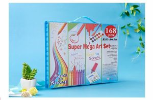 WDS Crayon Set 168pcs / Krayon Mewarnai Anak 168pcs / Pensil Warna Set 168pcs