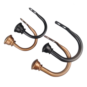 2pcs Decorative Curtain Holdbacks Metal Curtain Hanger for Easily Installation and Window Presentation