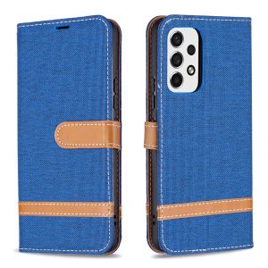 For Samsung Galaxy A53 A52S A52 A73 A72 A33 A32 A23 A03 A03S A02S A12 A22 A13 5G Cover Samsung A52 A32 A22 4G Phone Case Magnetic Denim Leather Wallet Soft TPU Card Slot Flip Cover Casing