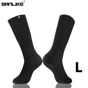 SANLIKE Waterproof Non-Slip Socks Ventilation Neoprene Socks Boots for Diving Skiing Surfing Fishing Black