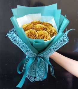 Bó hoa nhũ kim tuyến 7hoa bó hoa sinh nhật đẹp có đèn led 3 chế độ sáng bó hoa nhũ thích hợp tặng người thương ngày kỹ niệm ngày lễ 8-3 20-10 14-2