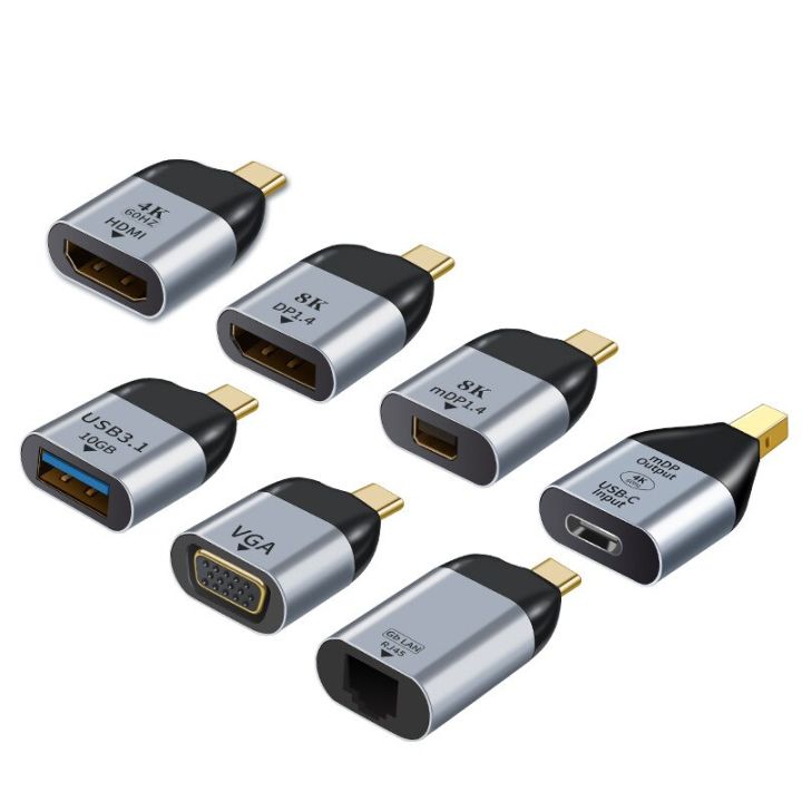 Computer Adapter Accessories adapter usb c to usb hdmi vga mini dp rj45 otg mac accessories for ...