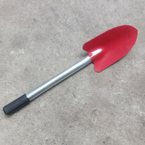 Xẻng làm vườn xúc đất mini cầm tay cán sắt mũi đỏ cực chắc chắn