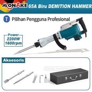 MONAKE German Tool Mesin Bobok Demolition Hammer Bobok Beton Listrik  JACK Hammer  65A