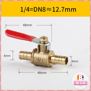 BIBLIO Brass Ball Valves 1/4" Male Female Thread Copper Fitting Water Oil Hair Gas Fuel Line Shutoff