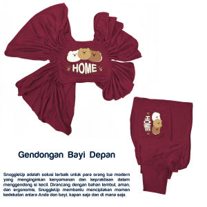 DearBaby.co Gendongan Bayi Depan M shape baby wrap 3in1 Geos Motif HOME Praktis satu set