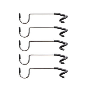 10PCS Adjustable Stainless Steel Tent Pole Lamp Hook Multipurpose Outdoor Coat Hanger Fishing Hiking Heavy Camping Light Holder EDC Tool