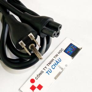 Cáp nguồn Adapter Laptop (Loại 3 lổ Hoa mai dài 1.5m - Loại TỐT) / Điện áp AC: 6A - 250V