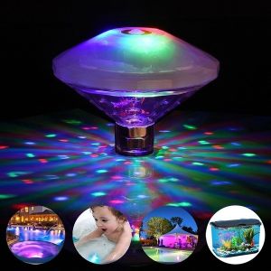 Disco LED Floating Swimming Pool Light Underwater Lights Waterproof RGB Submersible Lamp For Baby Bath Party Outdoor Pond Decor