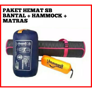 PAKET HEMAT SLEEPING BAG SB SLEPPING BAG SLIPING BAG POLAR LOTTO UL+ HAMMOCK + MATRAS CAMPING