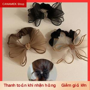 CS Lưới nơ tóc Vòng lưới màu đỏ 2022 mới tất cả các trận đấu đơn giản Tính khí Ins bóng đầu Czech khoan đầu dây