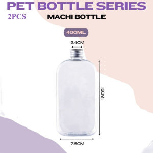 2PCS Milk tea bottles pet plastic bottles Magee bottles oil citrus bottles 400ml disposable food juice drink bottles