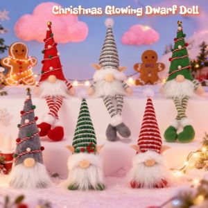Christmas Faceless Doll Elf Gnome with Light Faceless Doll Glowing Gnome Xmas Gift Christmas Decoration Childrens Gifts